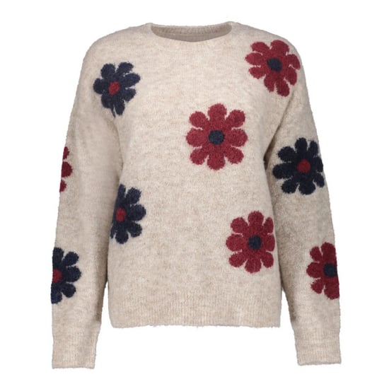 Geisha 64506-10 720 pullover flowers sand/burgundy/navy - Image 4