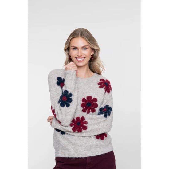 Geisha 64506-10 720 pullover flowers sand/burgundy/navy - Image 6