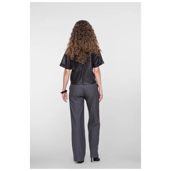 Geisha pants pinstripe + tape 61503-10 775 brown - Image 6