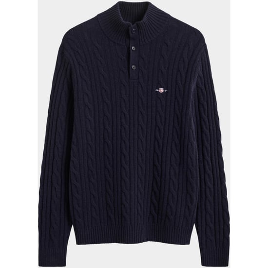 Gant Half zip lamswollen polotrui met kabel 8050325/433 - Image 3