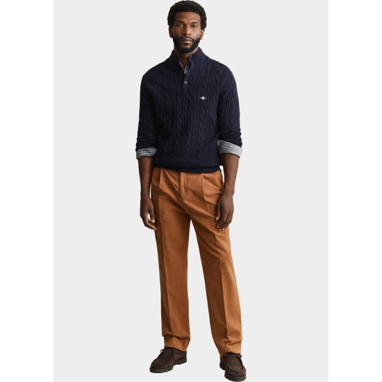 Gant Half zip lamswollen polotrui met kabel 8050325/433 - Image 4
