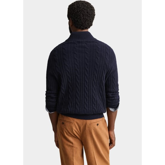 Gant Half zip lamswollen polotrui met kabel 8050325/433 - Image 5