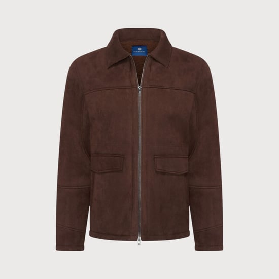 Blue Industry Suède coat met teddyvoering | - Image 2
