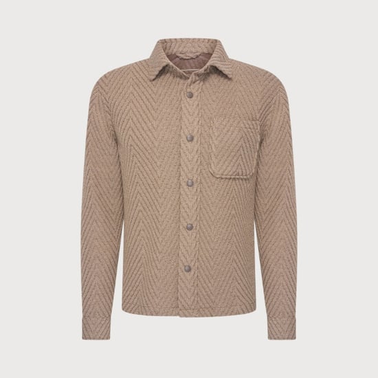 Blue Industry Visgraatpatroon overshirt | - Image 5