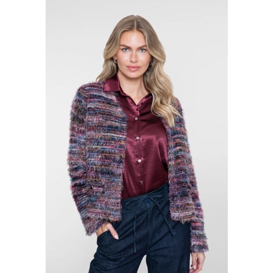 Geisha 64500-10 480 vest stripes hairy burgundy - Image 3