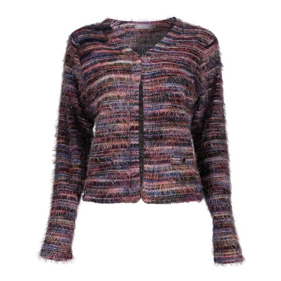 Geisha 64500-10 480 vest stripes hairy burgundy - Image 6