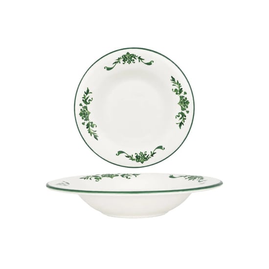 Bonna Pastabord lavis green porselein 27 cm (500cc) set van 2 - Image 1