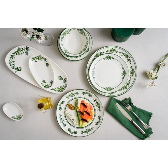 Bonna Serveerschaal lavis green porselein 25x14 cm (380cc) set van 2 - Image 2