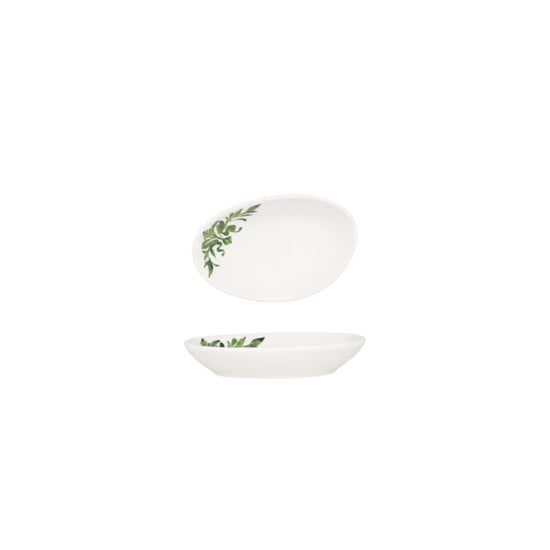 Bonna Serveerschaal lavis green porselein 12x8 cm (80cc) set van 4 - Image 1