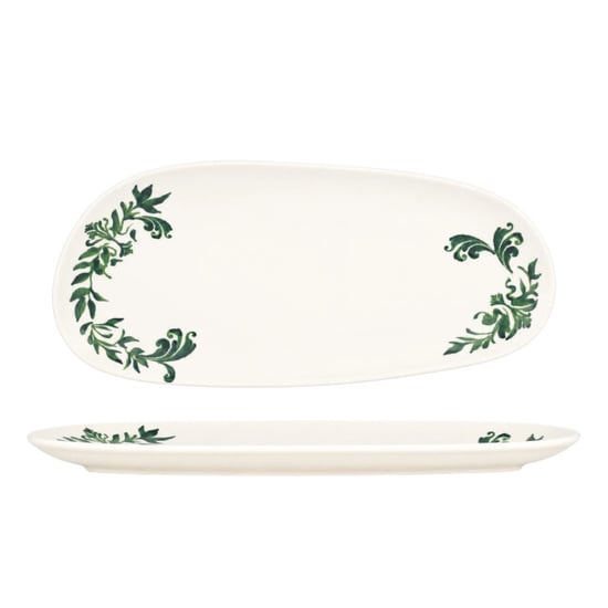 Bonna Serveerschaal lavis green porselein 36 cm set van 2 - Image 1