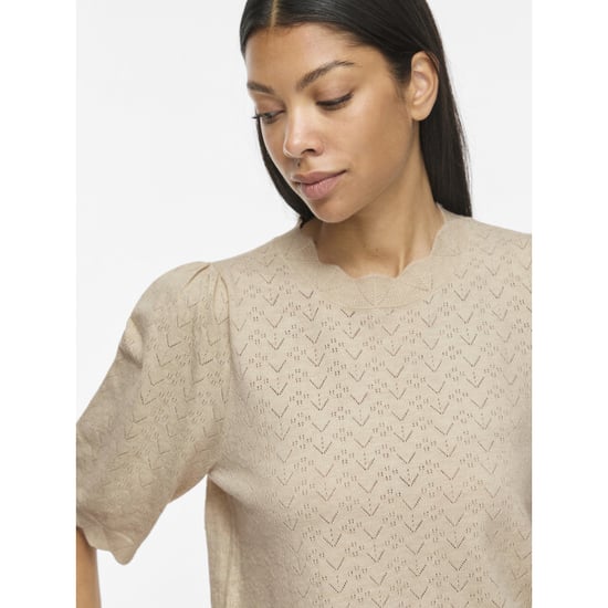 Vila Viemi o-neck 2/4 sleeve knit top/te - Image 3