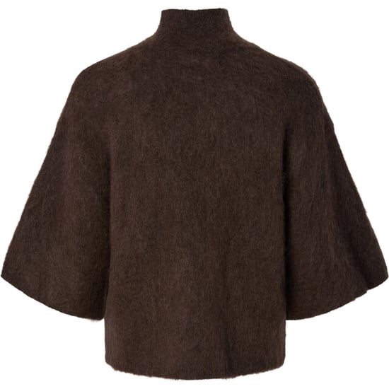 YAS Tilde 2/4 mohair blend knit pullover mole/melan - Image 3