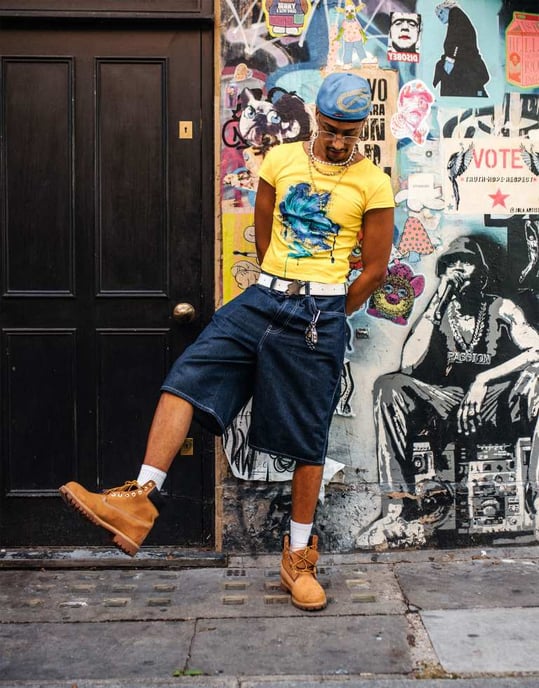 Labelrail x OliBrom crop fitted t-shirt with blurred flower graphic in yellow - Image 2