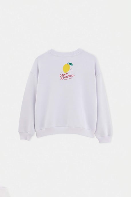 TRENDYOLKIDS Boys White Graphic Long Oversize Sweatshirts - Image 2