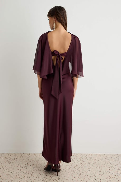 TRENDYOLMİLLA Dames Paars Effen Maxi Mouwloos Meerminmodel Jurken - Image 4