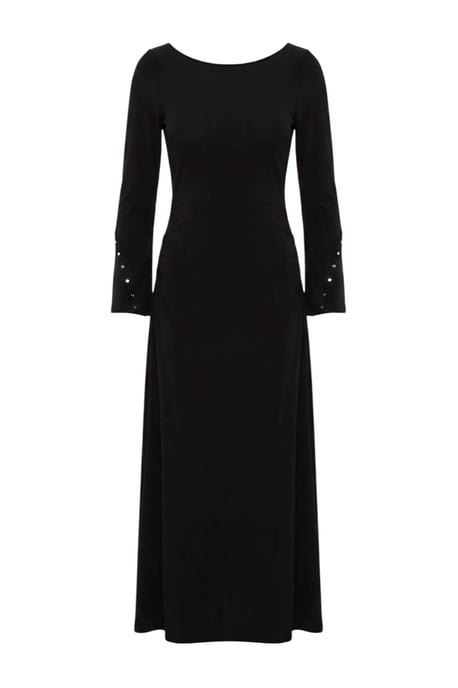 Trendyol Modest Women's Black Plain Maxi Long A-line Modest Dresses - Image 3