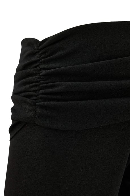 Trendyol Curve Dam Svart Enfärgad Maxi Lång Etuimodell Stora storlekar Klänning - Image 3