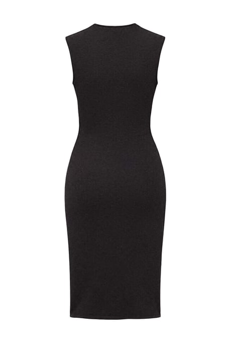 TRENDYOLMİLLA Dam Grå Enfärgad Midi Ärmlös Bodycon Klänningar - Image 2