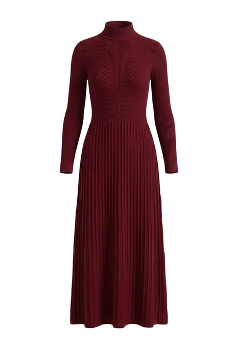 Trendyol Modest Dam Vinröd Enfärgad Maxi Lång A-linje Modest Klänningar - Image 4