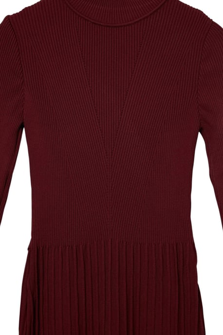 Trendyol Modest Dam Vinröd Enfärgad Maxi Lång A-linje Modest Klänningar - Image 5