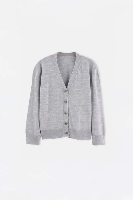 TRENDYOLKIDS Jongens Grijs Effen Driekwart mouw Regular fit Vesten - Image 4