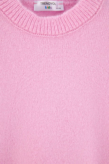 TRENDYOLKIDS Flickor Rosa Enfärgad Lång, Regular fit Tröjor - Image 4