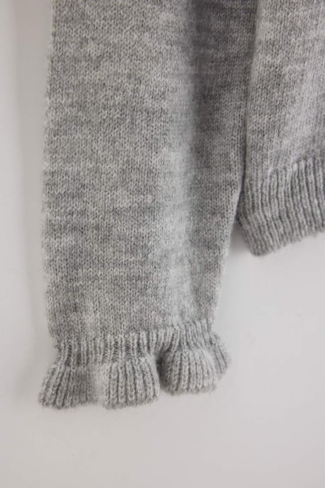 TRENDYOLKIDS Flickor Grå Enfärgad Lång, Figursydd Cardigans - Image 5
