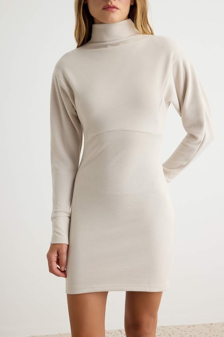 TRENDYOLMİLLA Dam Grå Enfärgad Kort / Mini Lång Bodycon Klänningar - Image 2