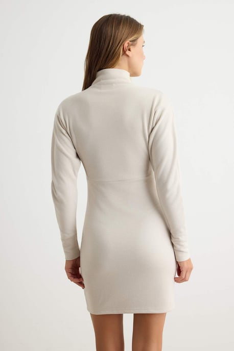 TRENDYOLMİLLA Dam Grå Enfärgad Kort / Mini Lång Bodycon Klänningar - Image 3