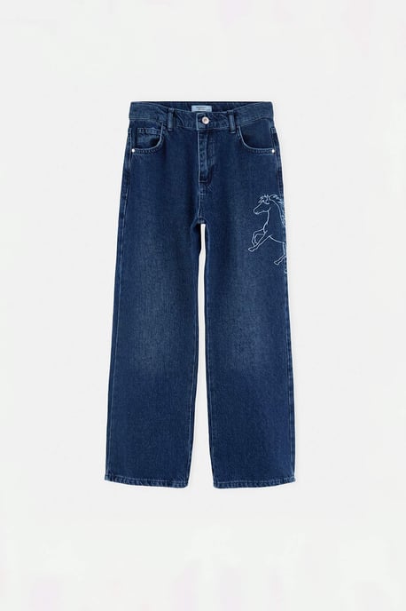 TRENDYOLKIDS Boys Blue Plain Normal waist Jeans - Image 3