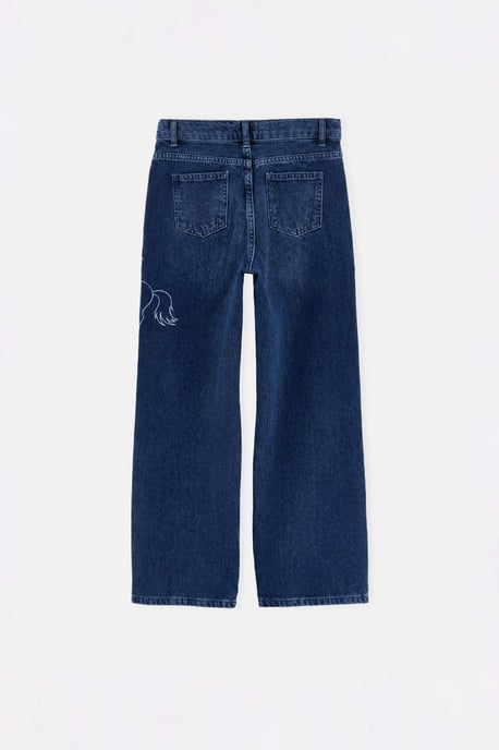 TRENDYOLKIDS Boys Blue Plain Normal waist Jeans - Image 5