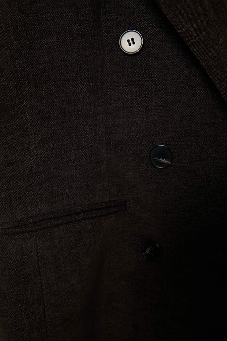 TRENDYOLMİLLA Women's Brown Plain Long Regular fit Blazers - Image 3