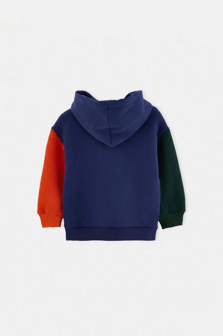 TRENDYOLKIDS Boys Dark blue Graphic Long Regular fit Sweatshirts - Image 3