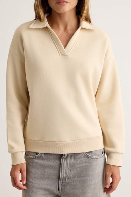 TRENDYOLMİLLA Women's Gray Plain Long Oversize Sweatshirts - Image 2