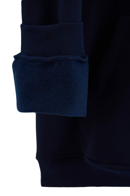 TRENDYOL MAN Men's Dark blue Plain Long Oversize Plus Size Sweatshirts - Image 3