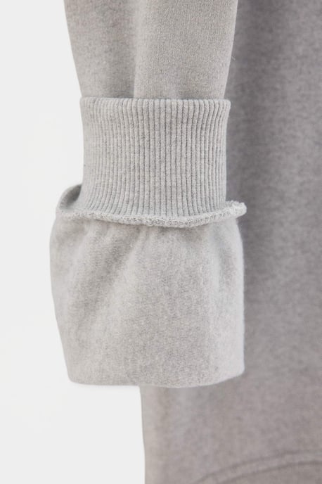 TRENDYOL MAN Men's Gray Plain Long Oversize Plus Size Sweatshirts - Image 5