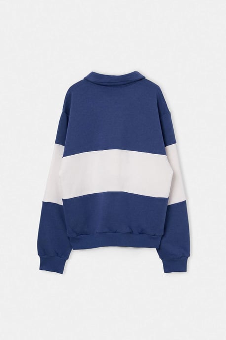 TRENDYOLKIDS Boys Dark blue Graphic Long Regular fit Sweatshirts - Image 2