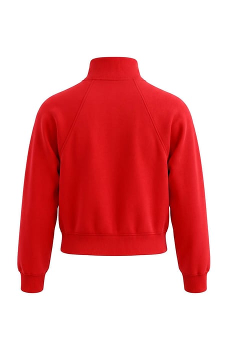TRENDYOLMİLLA Dam Röd Enfärgad Lång, Regular fit Sweatshirts - Image 2