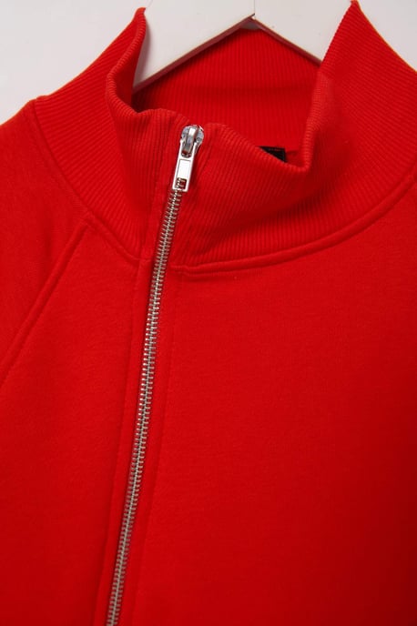 TRENDYOLMİLLA Dam Röd Enfärgad Lång, Regular fit Sweatshirts - Image 3