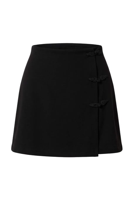 TRENDYOLMİLLA Dam Svart Enfärgad Byxkjol Normal midja Shorts Bermudashorts - Image 3