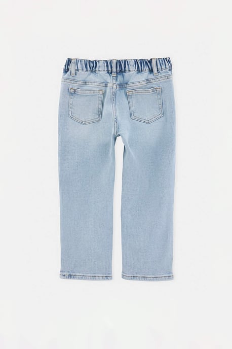 TRENDYOLKIDS Boys Dark blue Plain Normal waist Jeans - Image 5