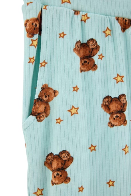 TRENDYOLMİLLA Dam Grå Djurmönster Utsvängd Normal midja Pyjamas- Underdelar - Image 3
