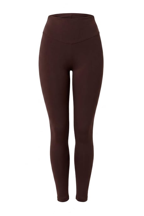 TRENDYOLMİLLA Women's Brown Plain High Waist Sports Leggings - Image 5