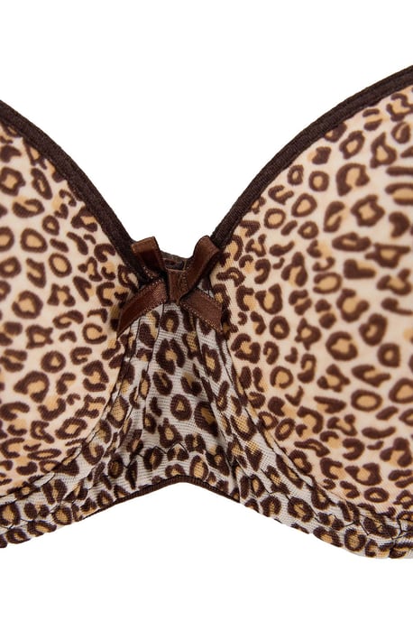 TRENDYOLMİLLA Women's 4 Pack Black Animal print Fixed cup Bras - Image 4
