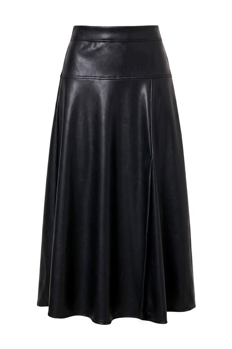 TRENDYOLMİLLA Dames Zwart Effen Midi A-lijn Rokken - Image 1