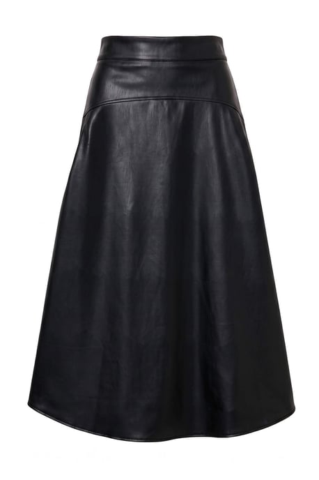 TRENDYOLMİLLA Dames Zwart Effen Midi A-lijn Rokken - Image 3