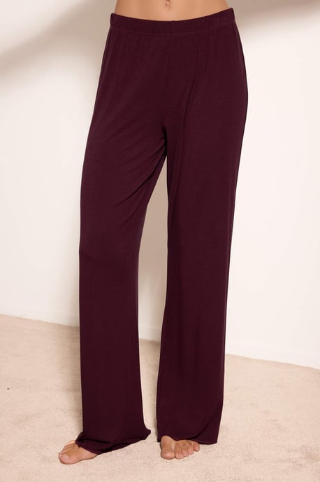 TRENDYOLMİLLA Dames 2-pack Paars Effen Lang Loungewear Regular fit Pyjama- Sets - Image 3
