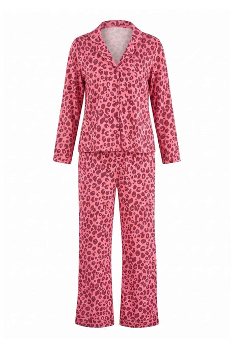TRENDYOLMİLLA Dames 2-pack Paars Animal print Lang Loungewear Regular fit Pyjama- Sets - Image 1