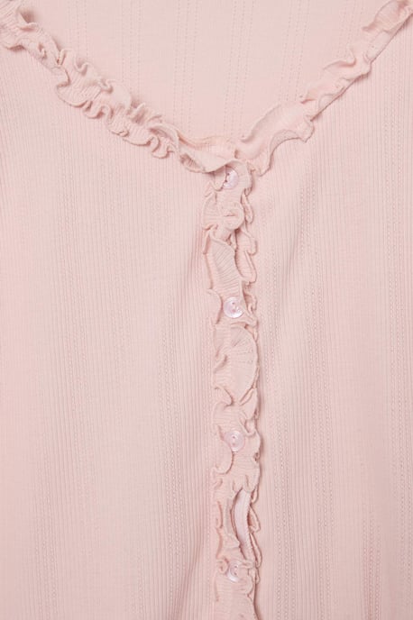 TRENDYOLMİLLA Dames Roze Effen Lang Loungewear Regular fit Pyjama- Sets - Image 5