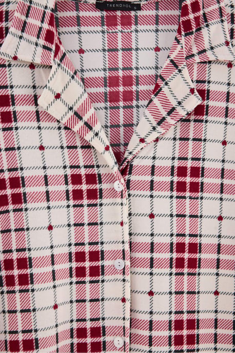 TRENDYOLMİLLA Dam 2-pack Flerfärgad Med grafiskt tryck Lång, Regular fit Pyjamas- Set - Image 4